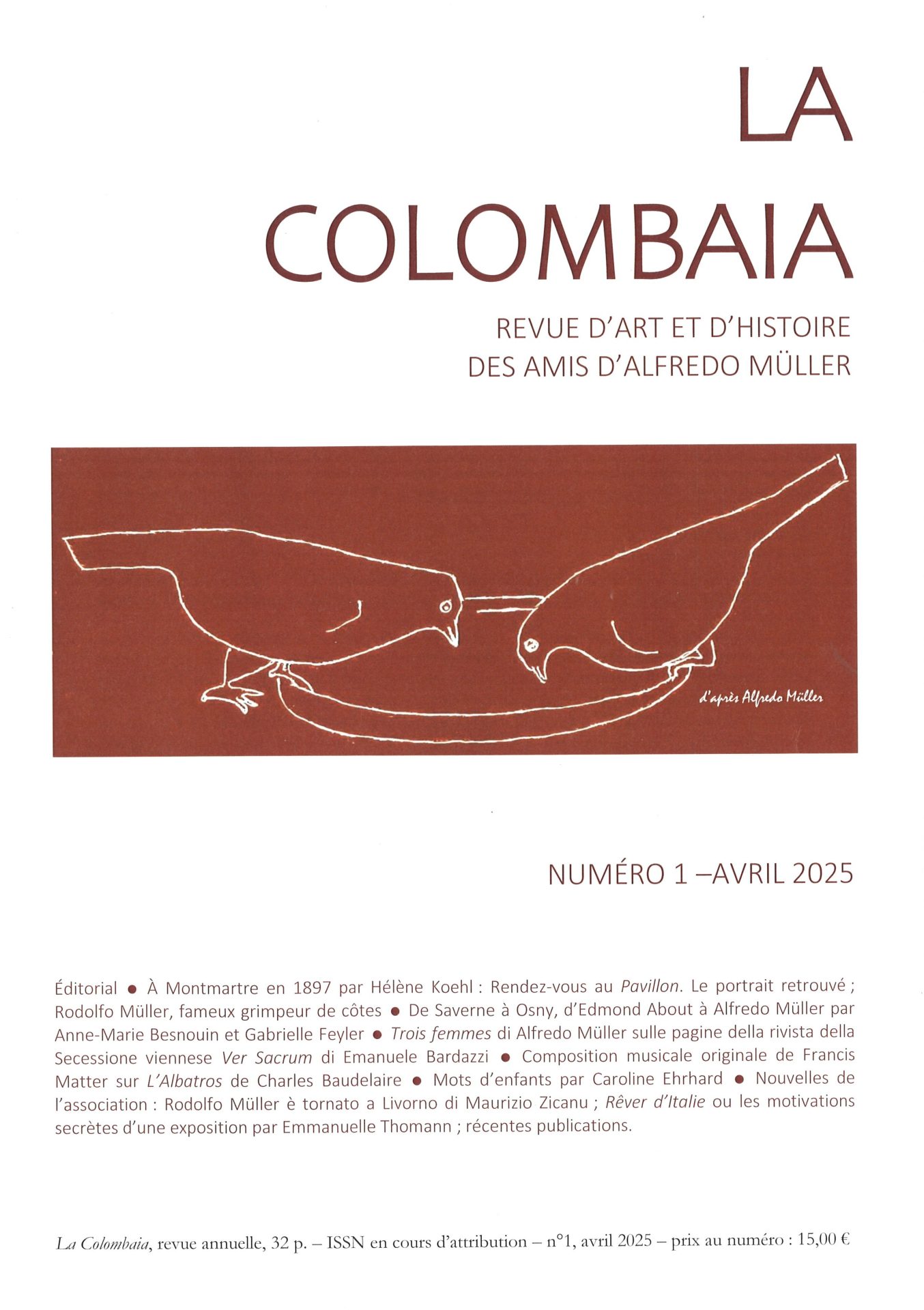 La Colombaia - Revue d'art et d'histoire des amis d'Alfredo Müller