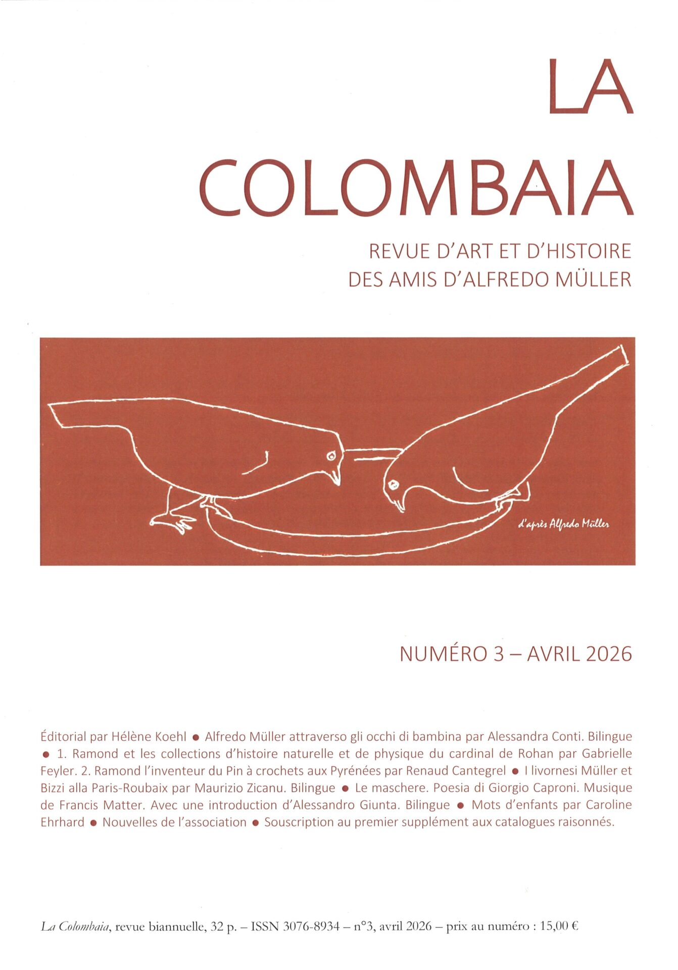 La Colombaia - Revue d'Art et d'histoire des Amis d'Alfredo Müller