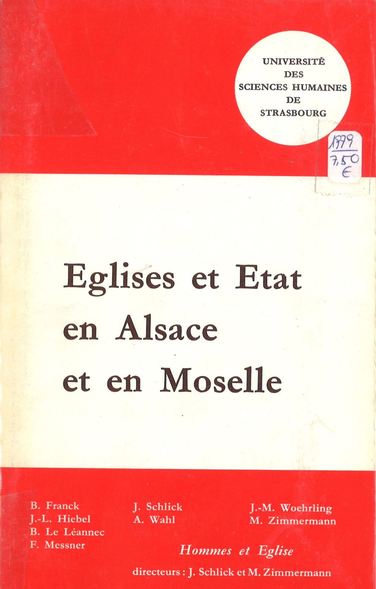 Eglises et Etat en Alsace et en Moselle, changement ou fixité ?
