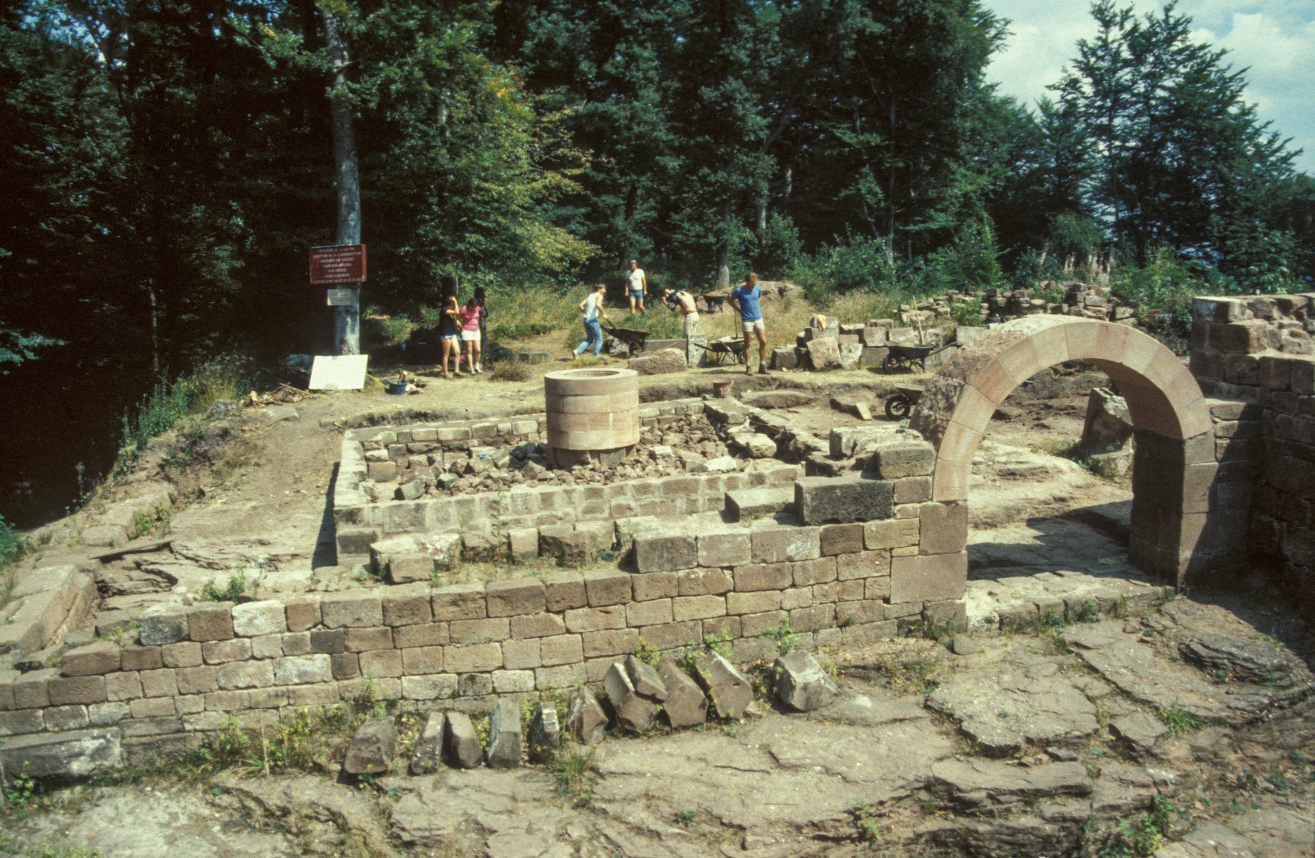Diapositive - Daubenschlag-Warthenberg - 1988 - 05 - Bâtiment B2, citerne à filtration CF 2