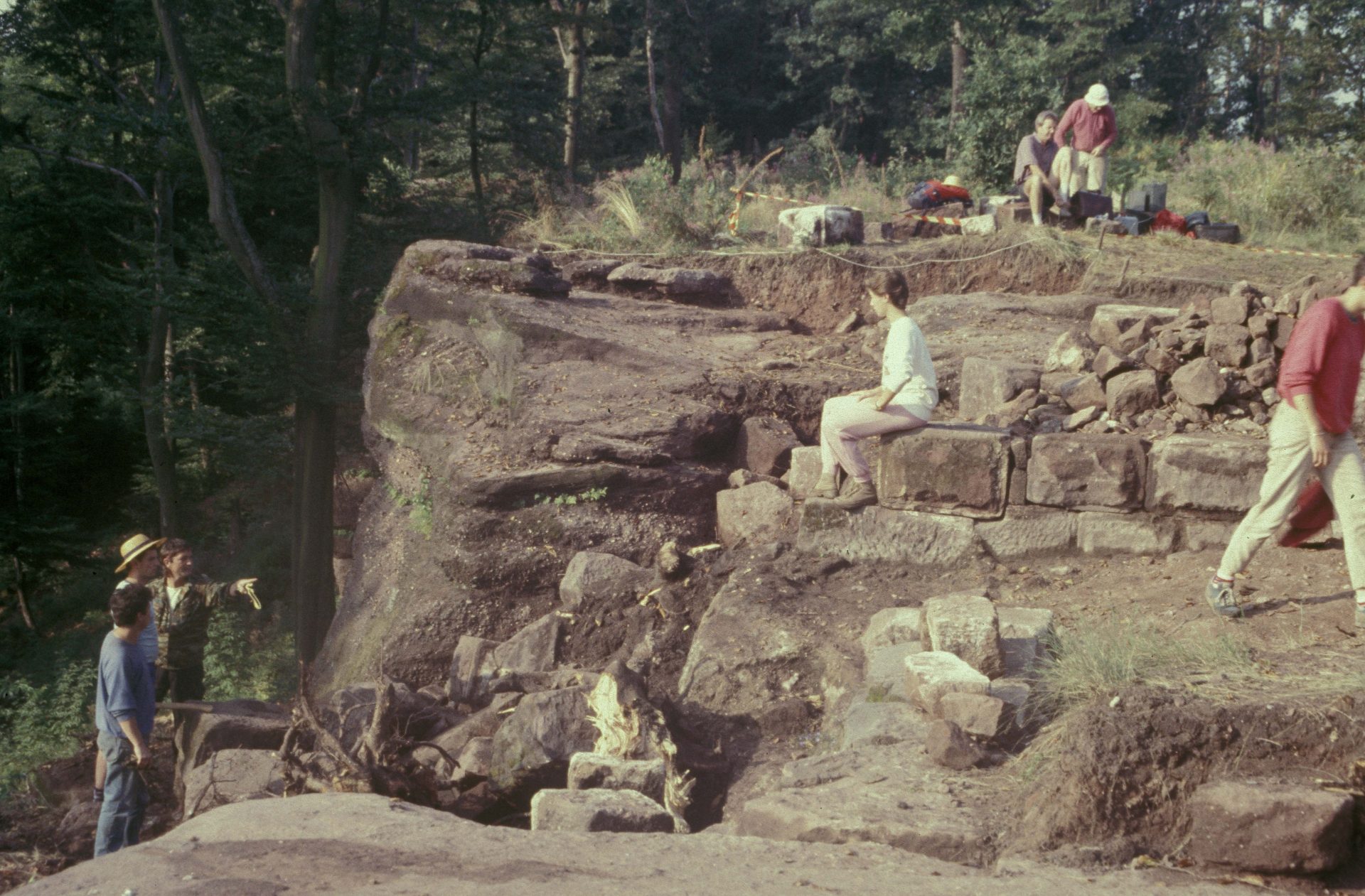 Diapositive - Daubenschlag-Warthenberg - 1986 - 08 - Mur transversal, cône de déjection