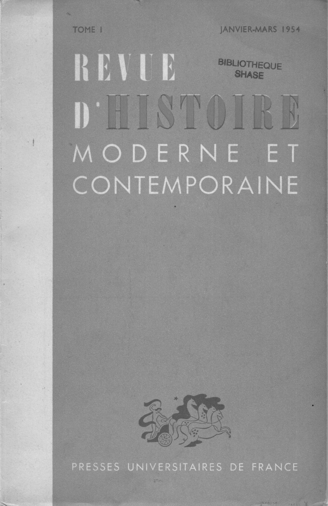 Revue d'histoire moderne et contemporaine - Tome I