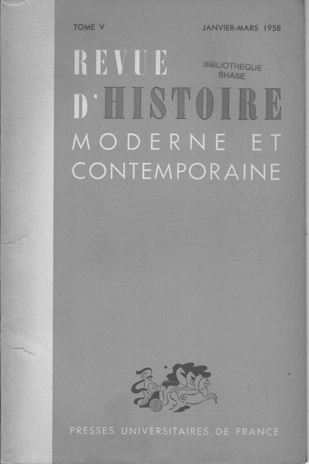 Revue d'histoire moderne et contemporaine - Tome V