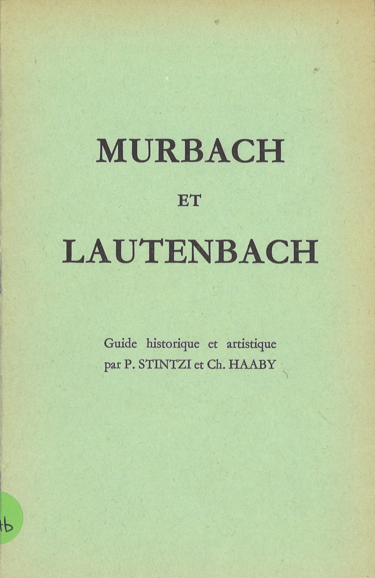 Murbach et Lautenbach