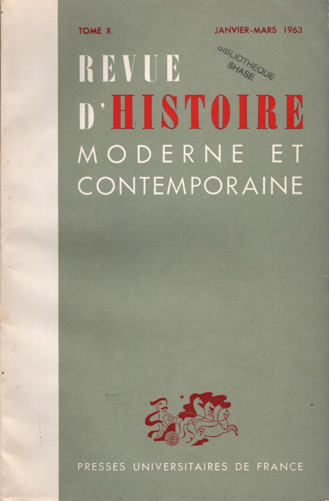 Revue d'histoire moderne et contemporaine - Tome X