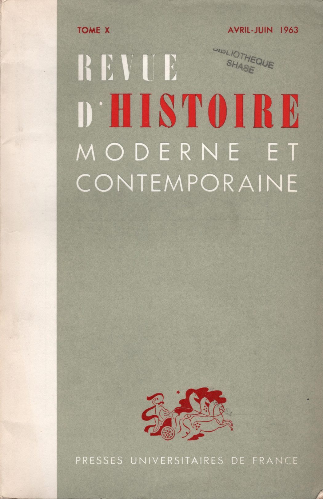Revue d'histoire moderne et contemporaine - Tome X