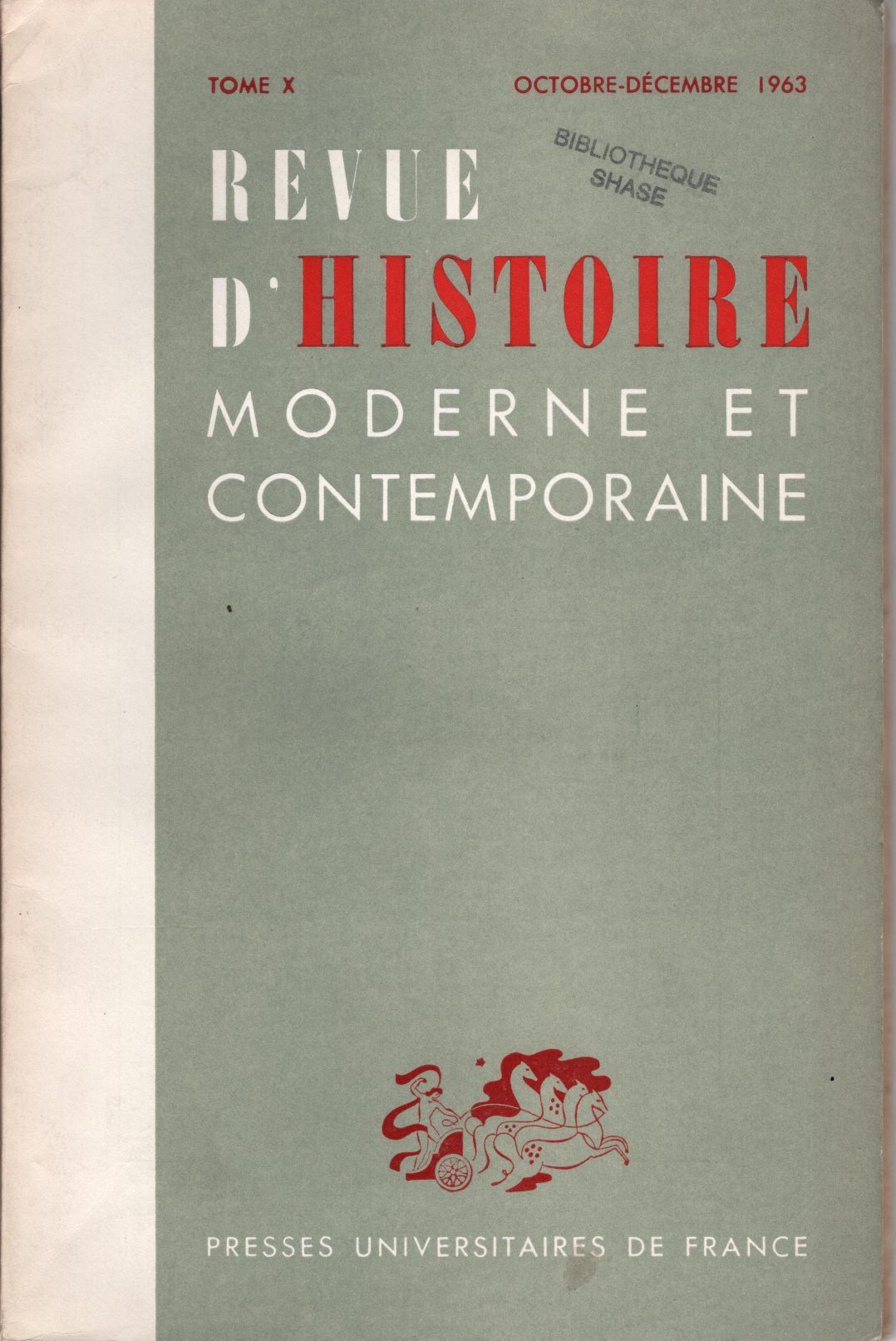 Revue d'histoire moderne et contemporaine - Tome X
