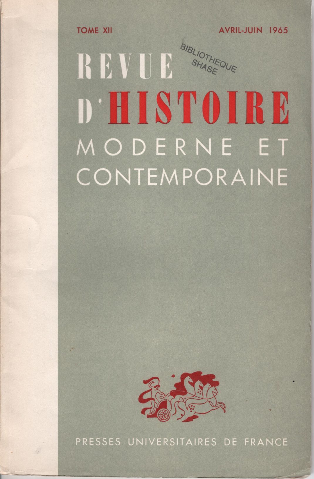 Revue d'histoire moderne et contemporaine - Tome XII