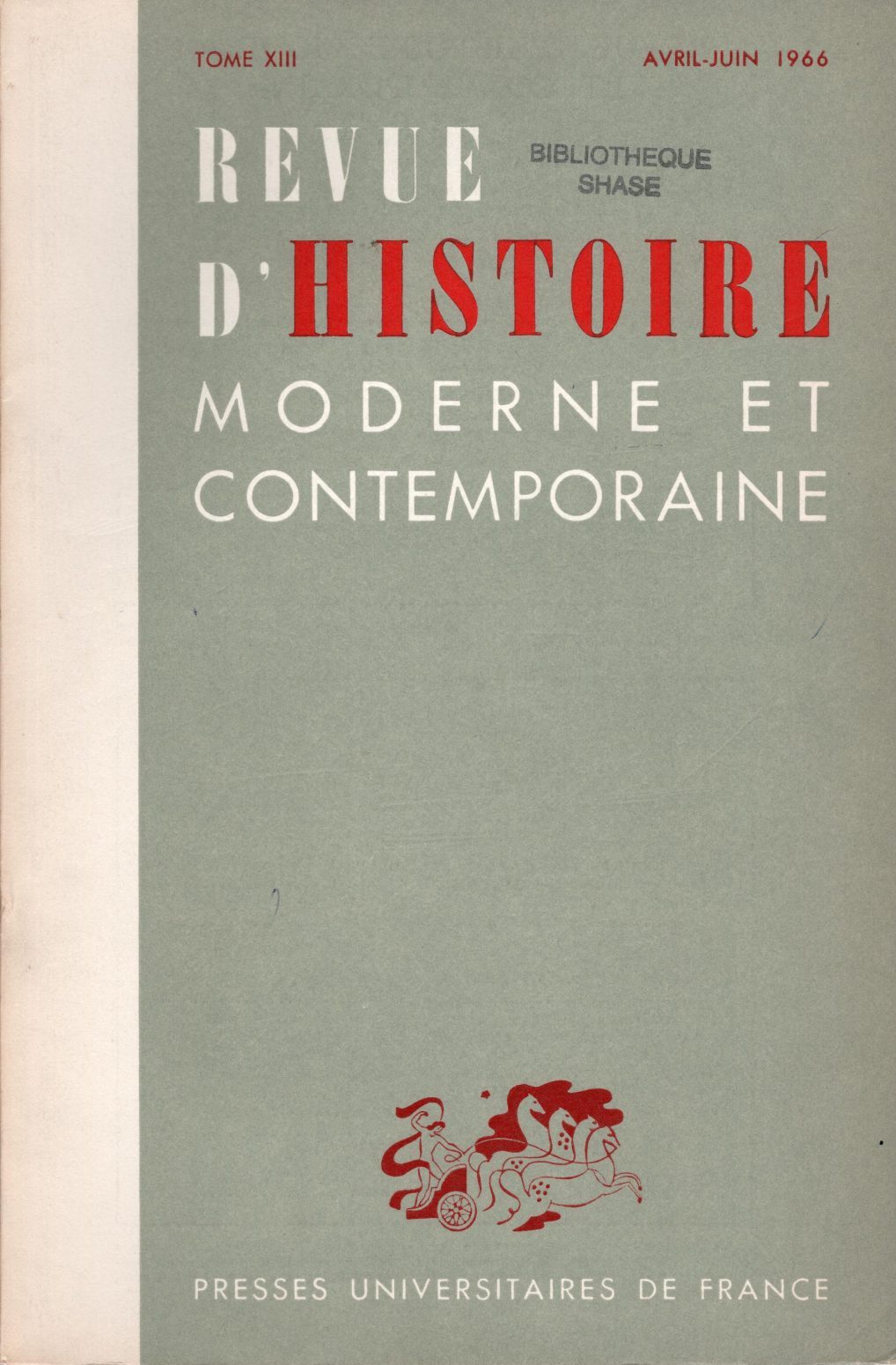 Revue d'histoire moderne et contemporaine - Tome XIII