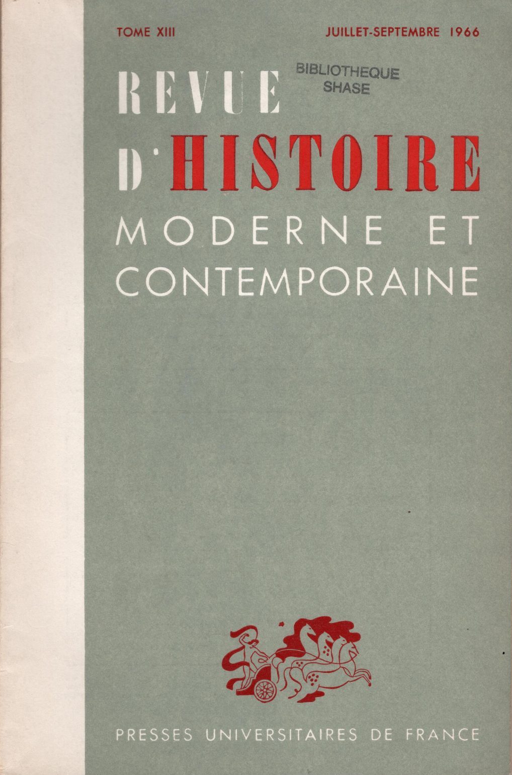 Revue d'histoire moderne et contemporaine - Tome XIII