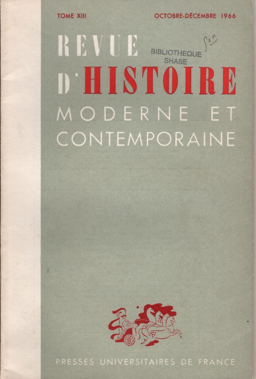 Revue d'histoire moderne et contemporaine - Tome XIII