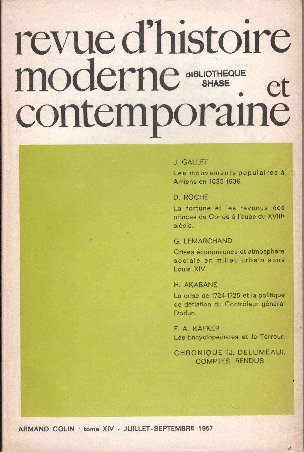 Revue d'histoire moderne et contemporaine - Tome XIV