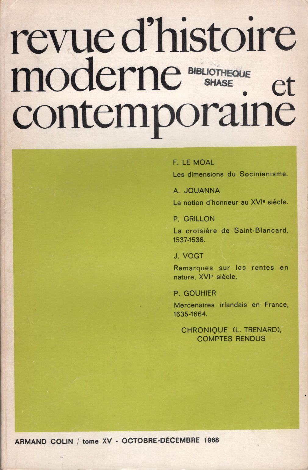 Revue d'histoire moderne et contemporaine - Tome XV