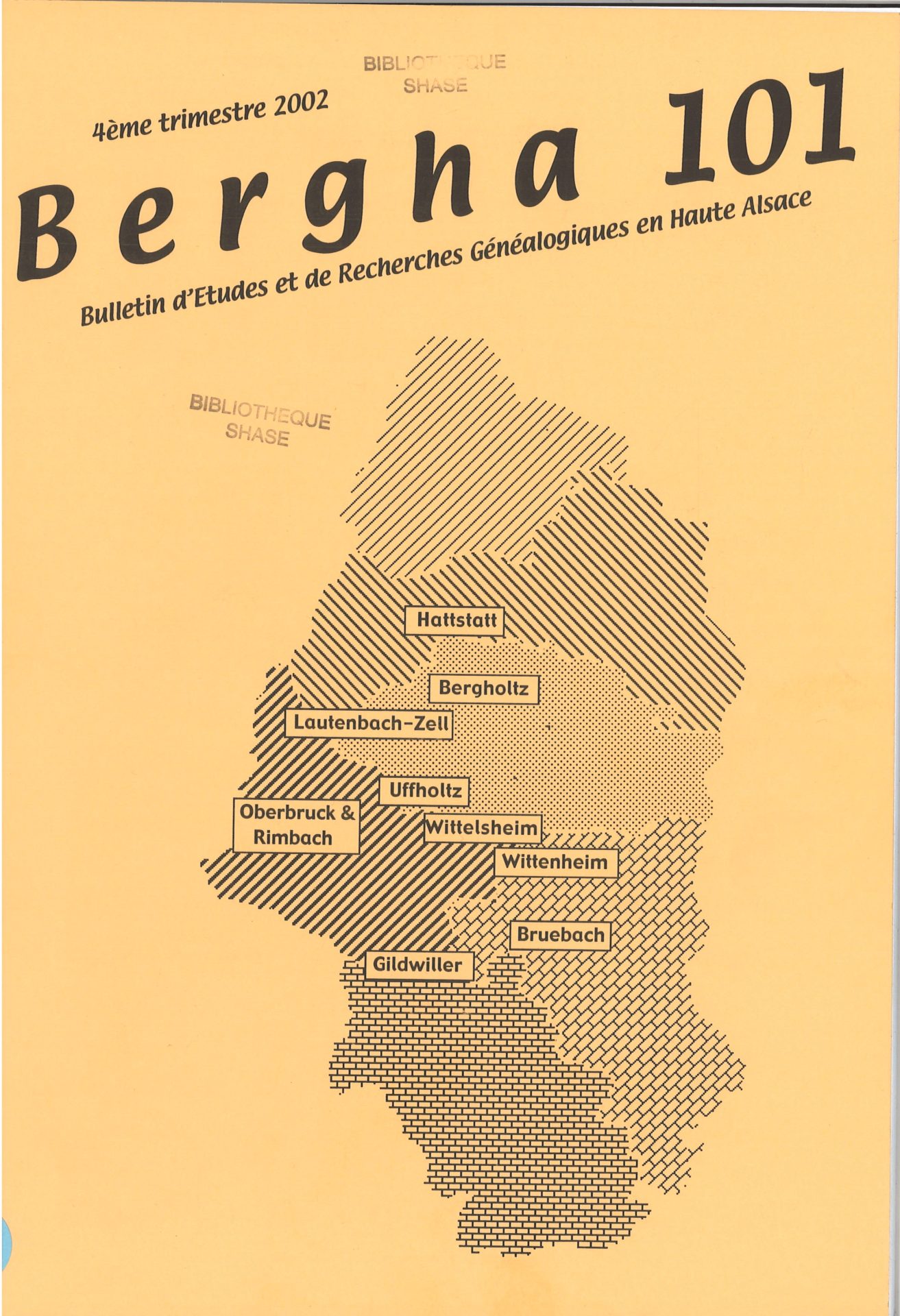 Bergha - Bulletin d'études et de recherches généalogiques en Haute-Alsace