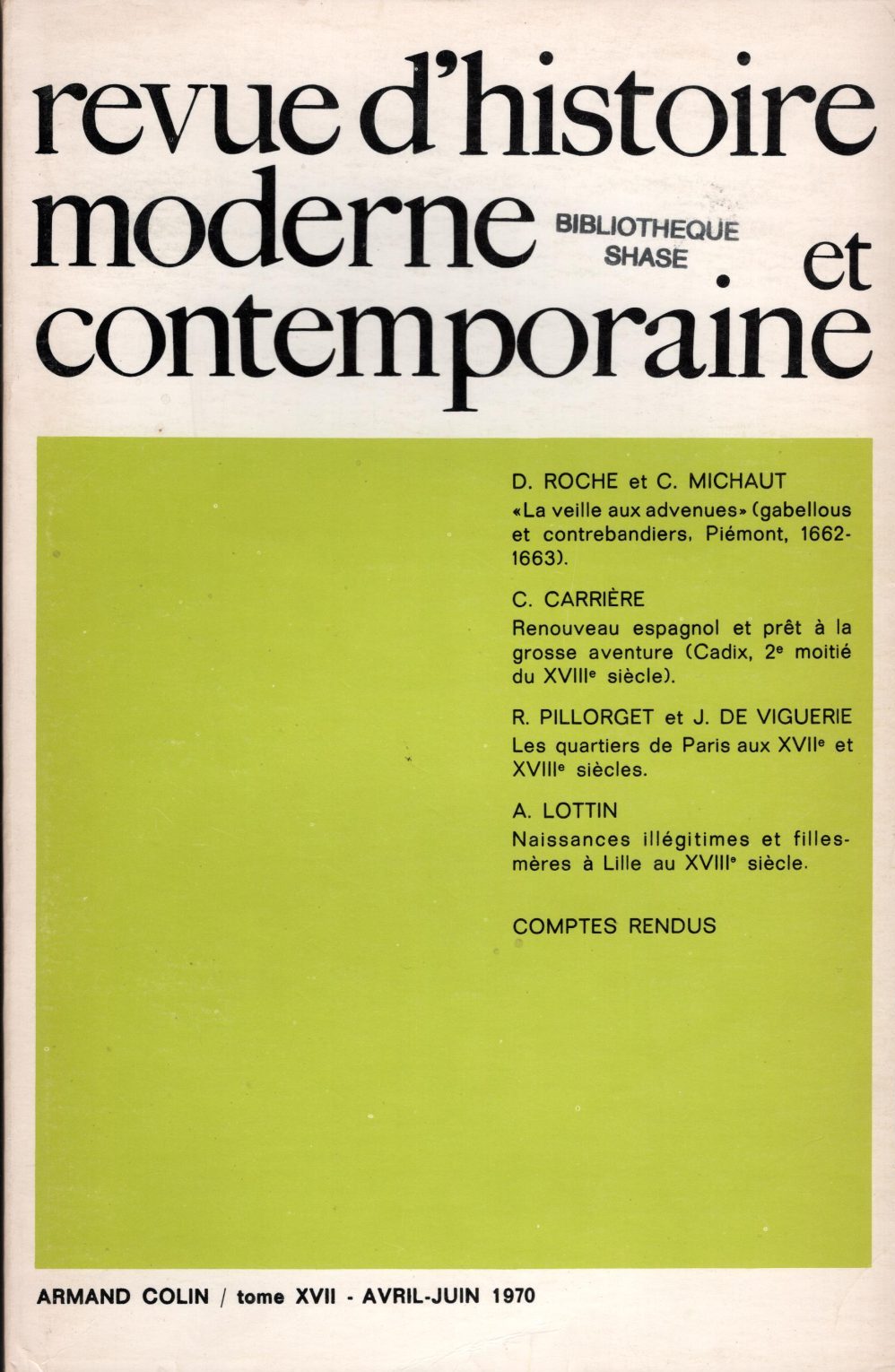 Revue d'histoire moderne et contemporaine - Tome XVII