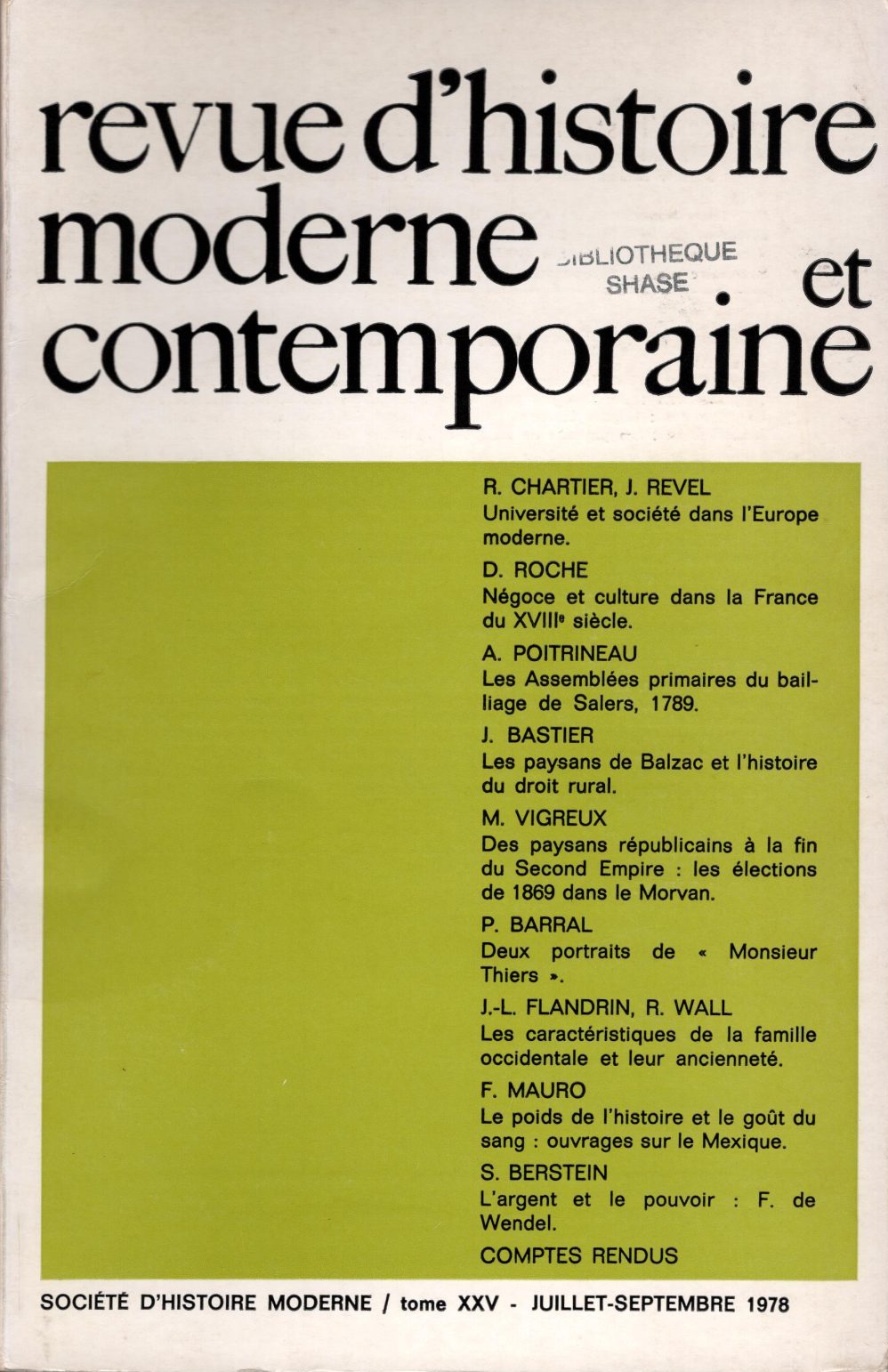 Revue d'histoire moderne et contemporaine - Tome XXV