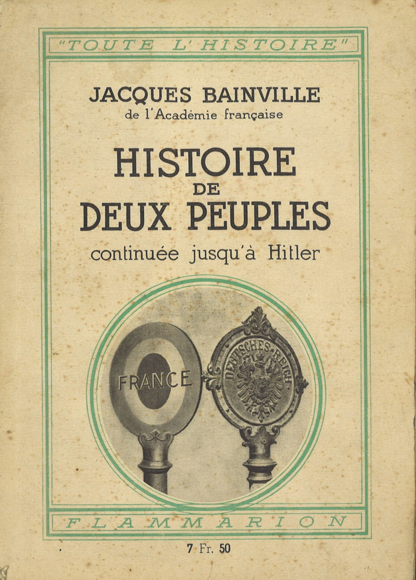 Histoire de deux peuples continuée jusqu'à Hitler