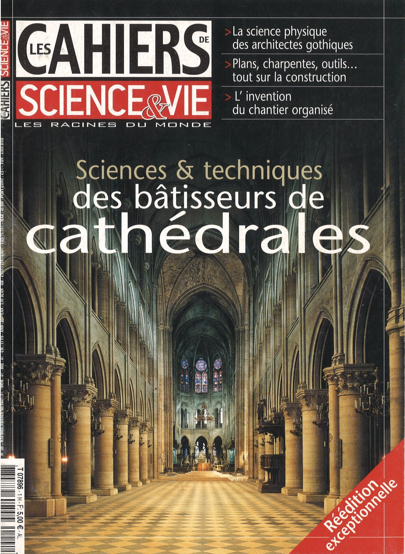 Les cahiers de Science & Vie - Sciences & techniques des bâtisseurs de cathédrales - n° 1H