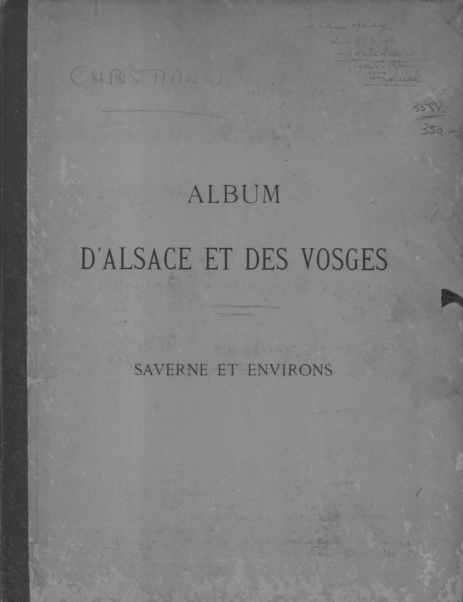 Album d'Alsace et des Vosges - photos familles Christmann et Goldenberg