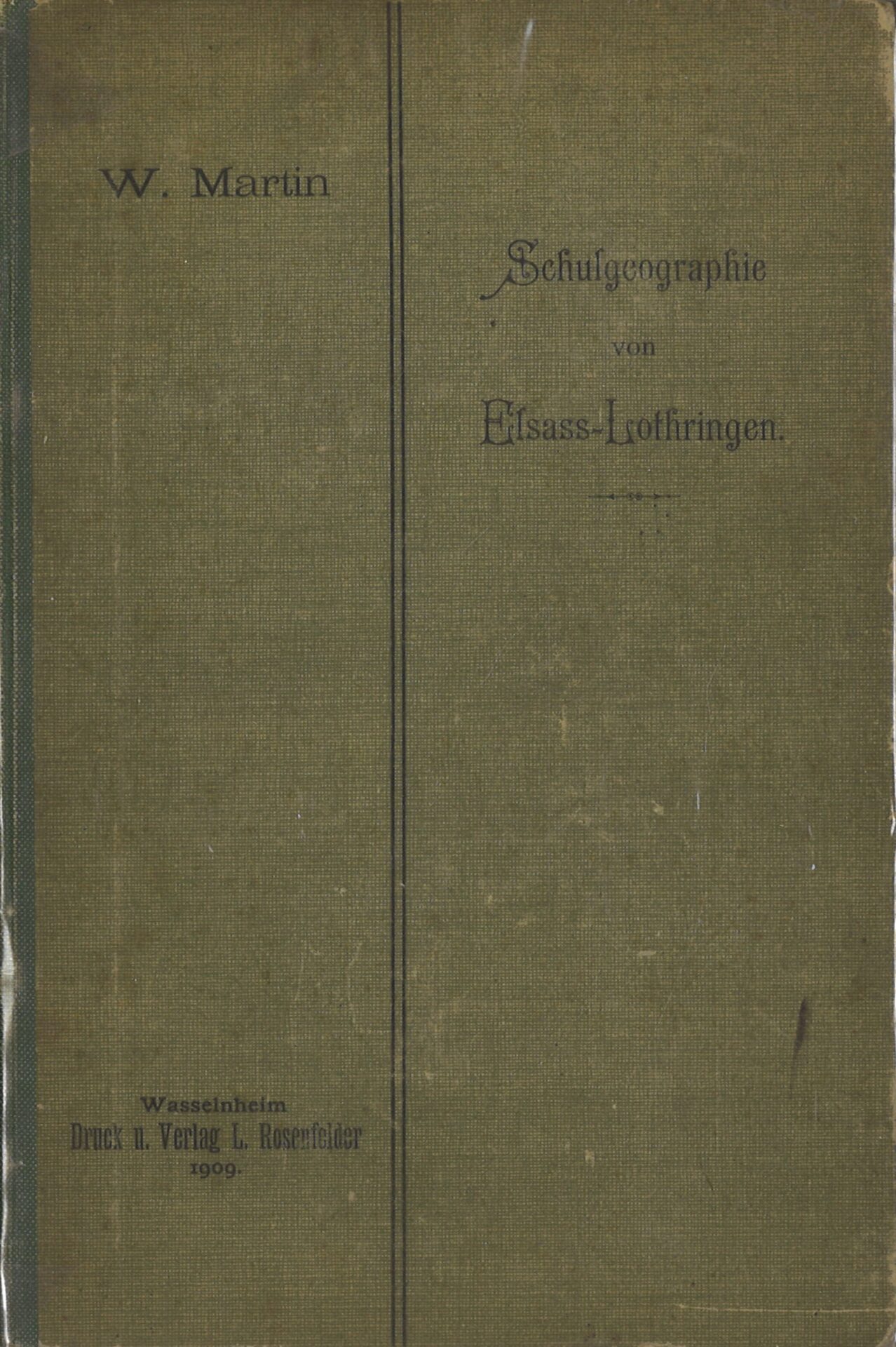 Schulgeographie von Elsass-Lothringen