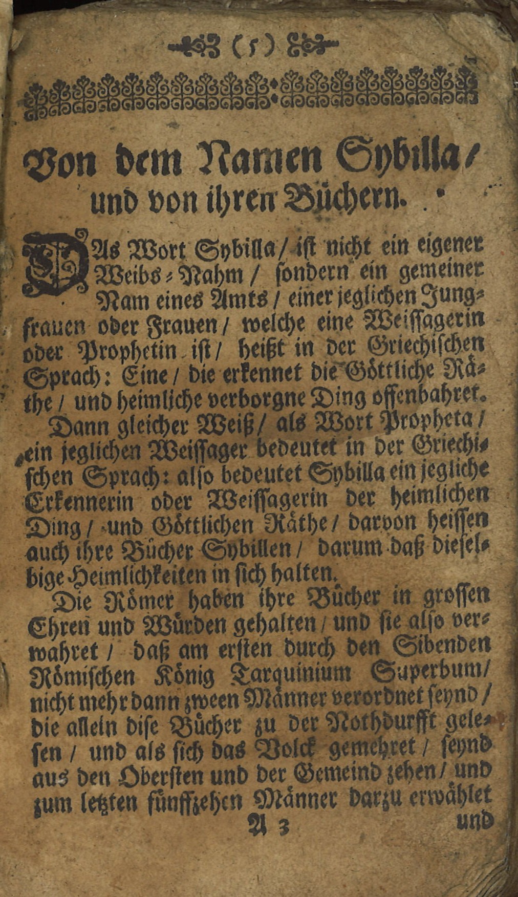 Von dem Namen Sybilla - Der erste Weyssager und Prophet Joel Spricht - Hier werden auch angehängt - Der immer in der Welt herumwanderende Jude