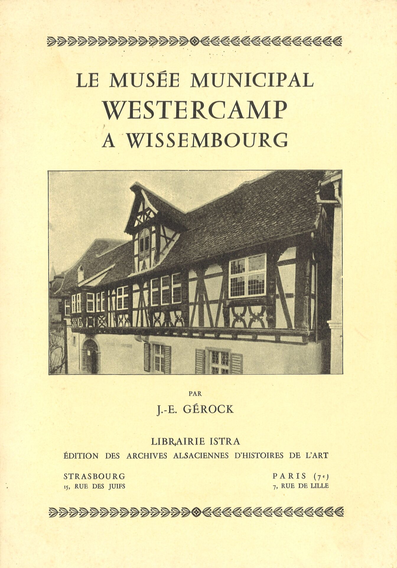 Le Musée municipal Westercamp à Wissembourg