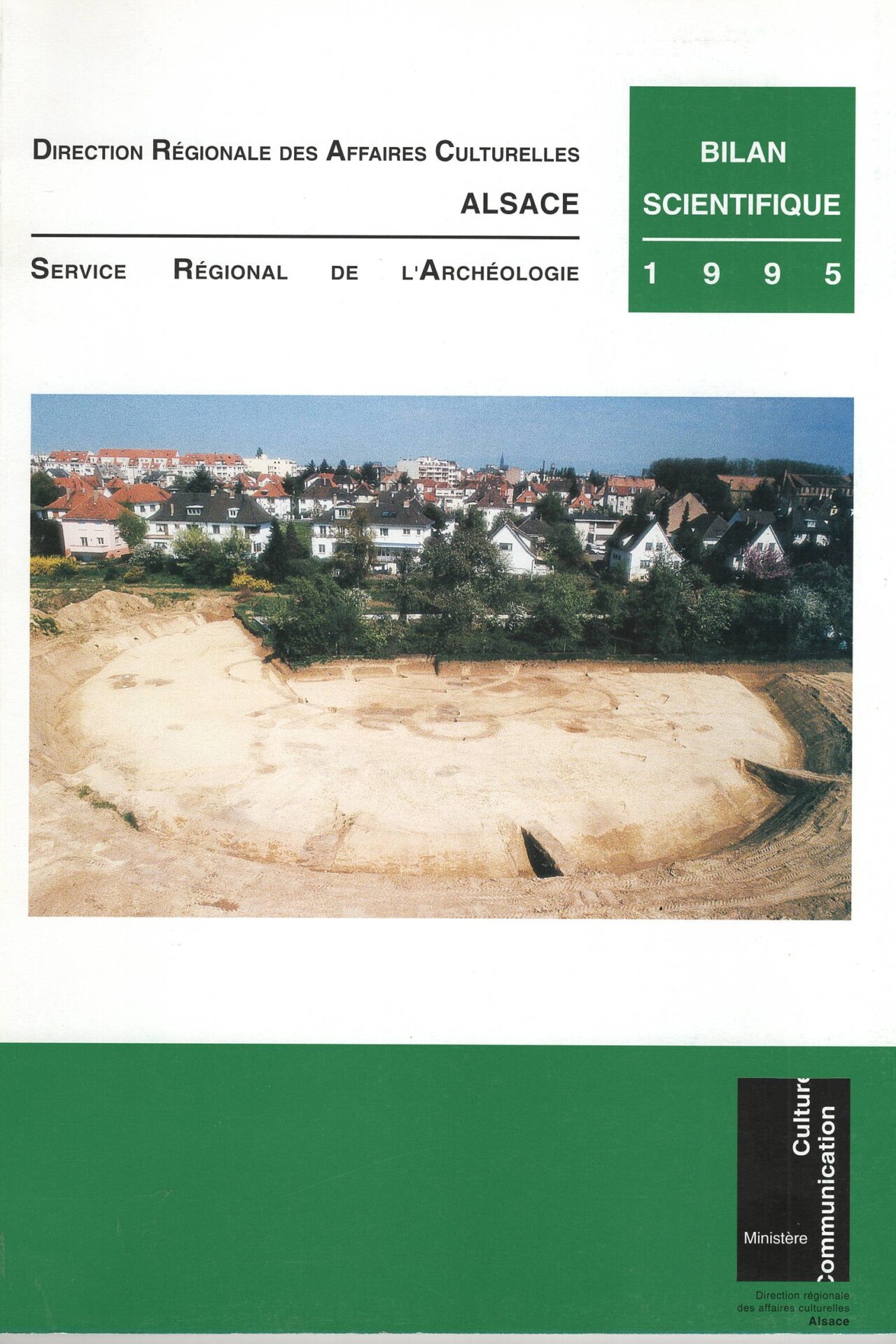 Direction Régionale des Affaires Culturelles Alsace - Service Régional de l'Archéologie - Bilan Scientifique 1995