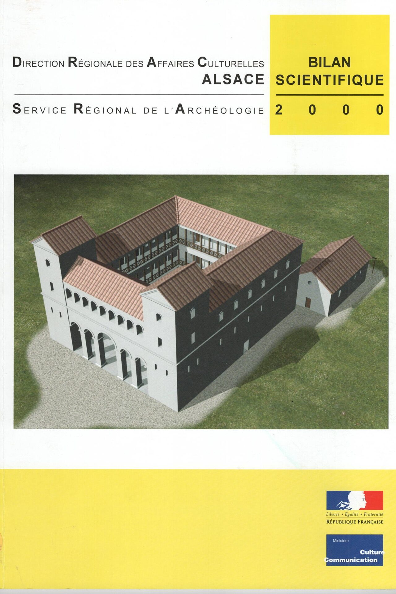 Direction Régionale des Affaires Culturelles Alsace - Service Régional de l'Archéologie - Bilan Scientifique 2000