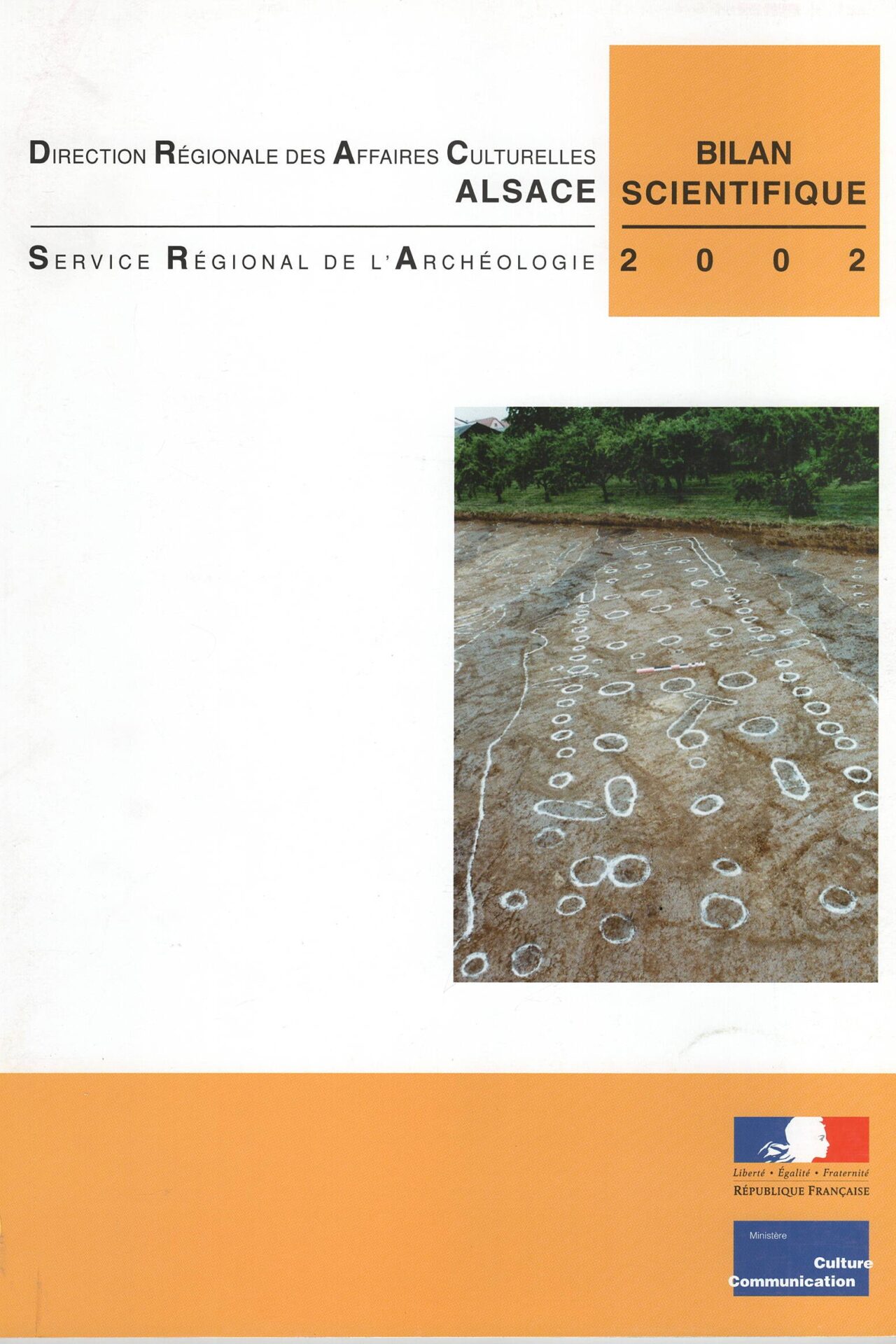 Direction Régionale des Affaires Culturelles Alsace - Service Régional de l'Archéologie - Bilan Scientifique 2002