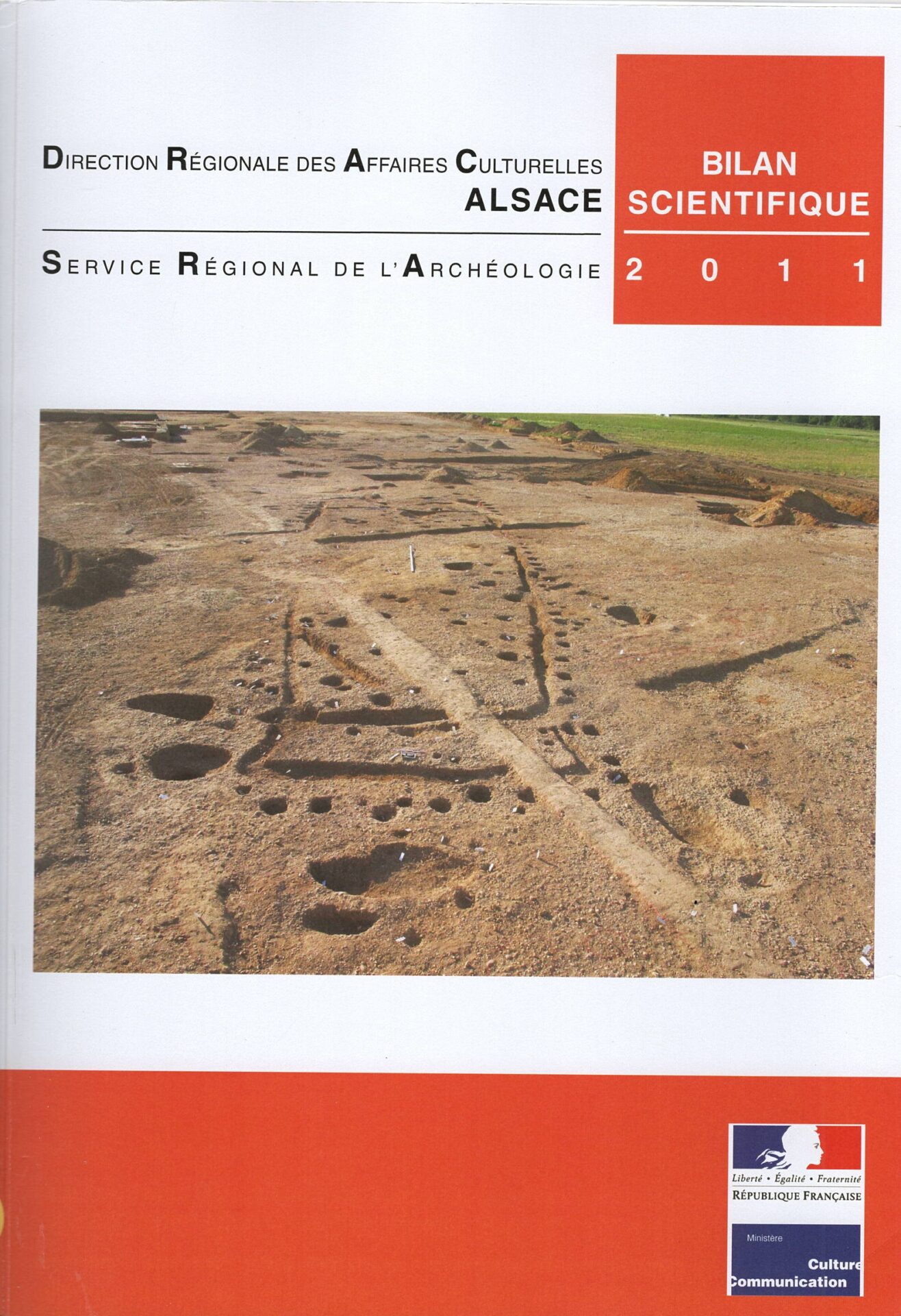 Direction Régionale des Affaires Culturelles Alsace - Service Régional de l'Archéologie - Bilan Scientifique 2011