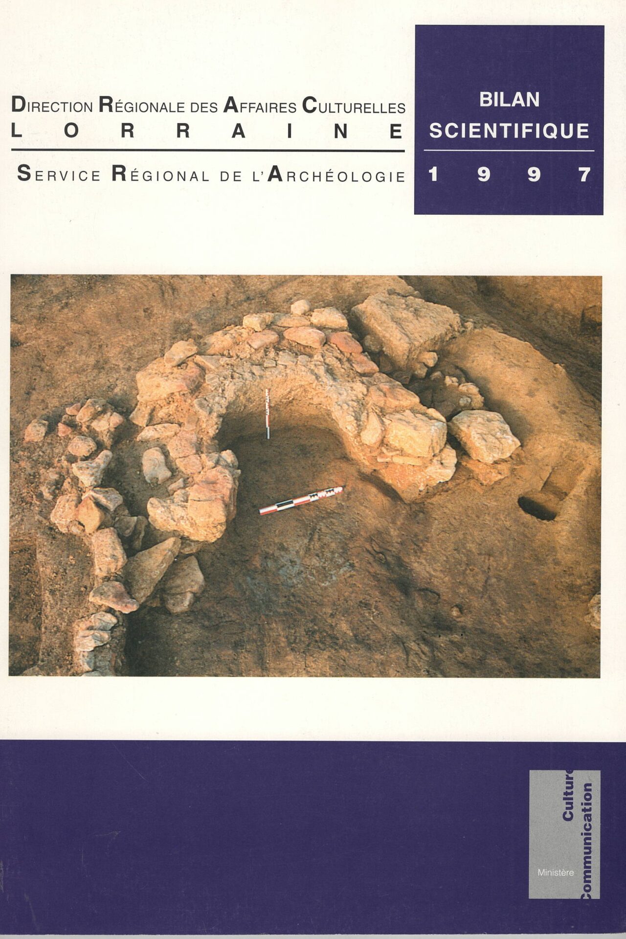 Direction Régionale des Affaires Culturelles Lorraine - Service Régional de l'Archéologie - Bilan Scientifique 1997